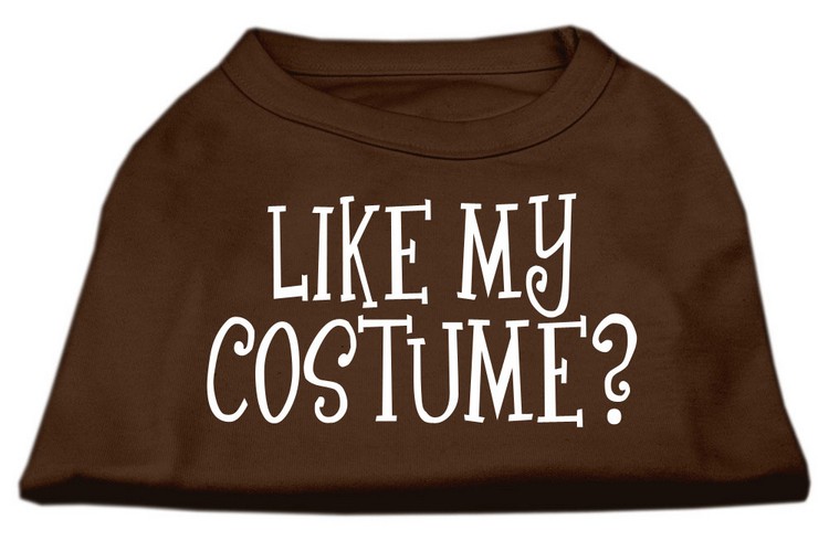 Like my costume? Screen Print Shirt Brown Med